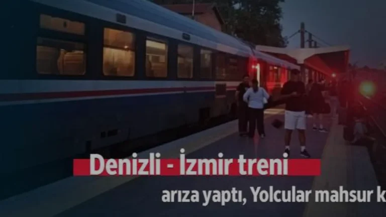 Denizli İzmir tren hattında arıza nedeniyle uzun bekleyiş
