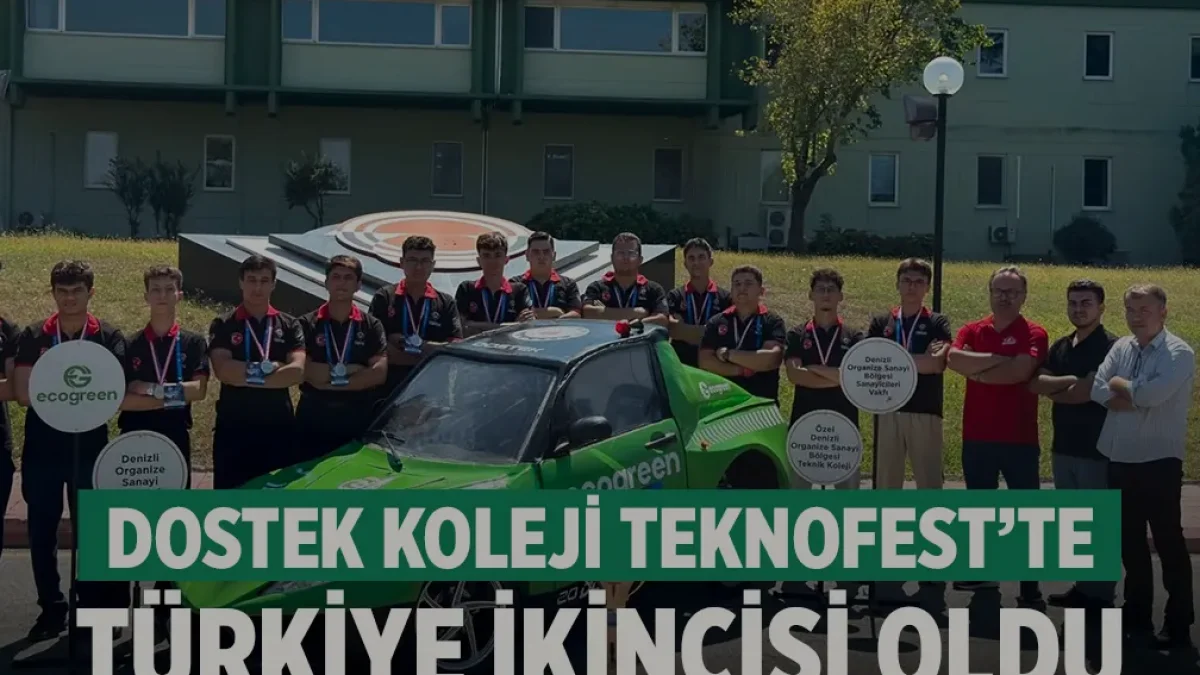 DOSTEK Koleji TEKNOFEST 2026 Elektrikli Araç Yarışlarında İkinci Oldu